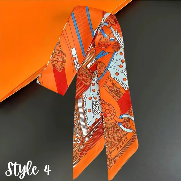 Skinny Scarf - Bag Charm, Bow, Neck Tie - Scarves Collection - Picture 10 of 17